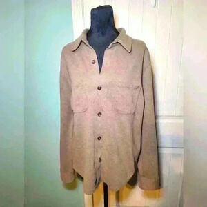 Goodfellow &Co green button up jacket size large